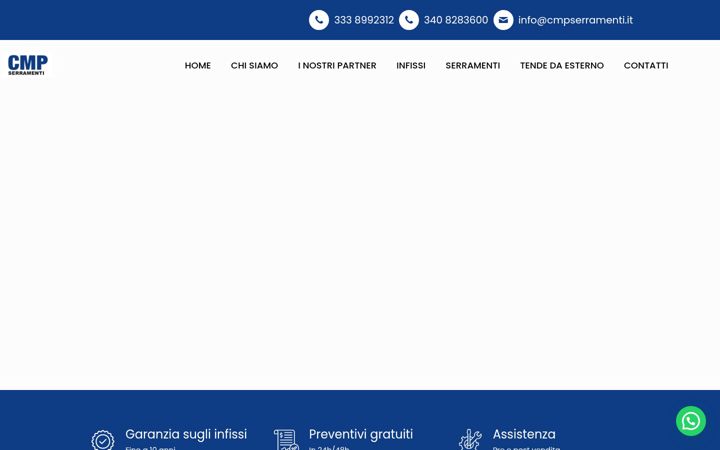 Screenshot of cmpserramenti.it