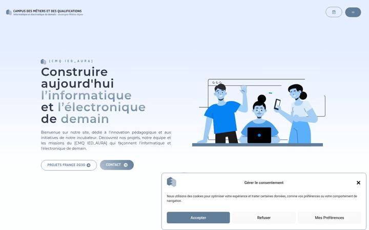 Screenshot of cmqiedaura.fr