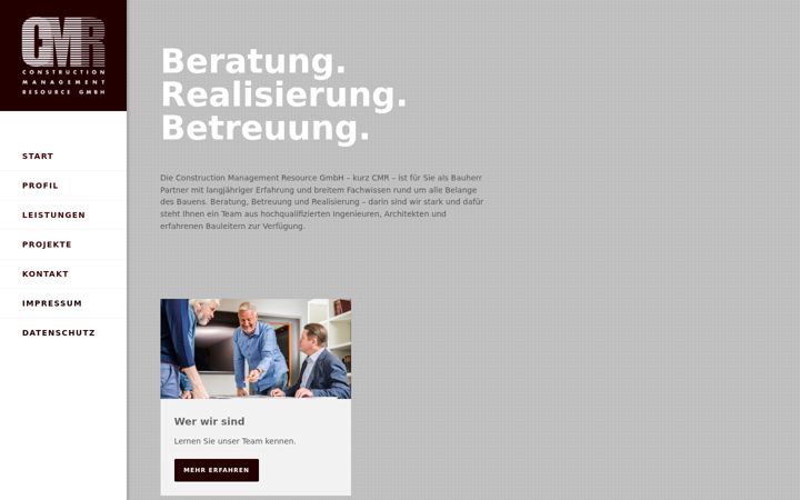Screenshot of cmr-gmbh.com