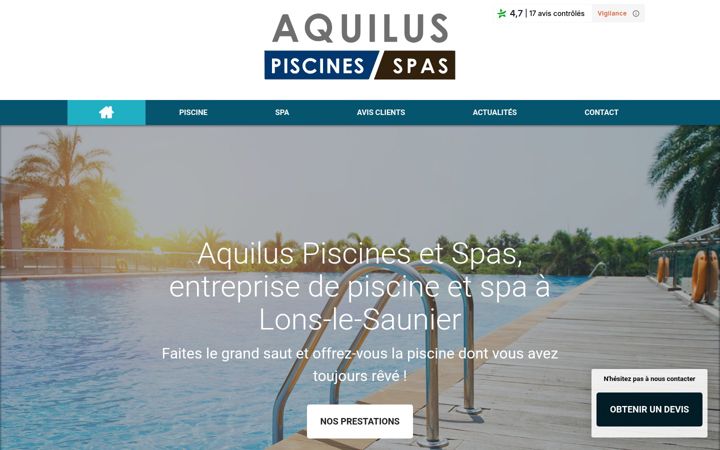 Screenshot of cmr-piscines.com