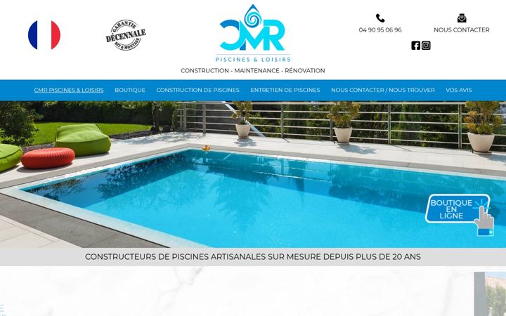 Screenshot of cmr-piscines.fr