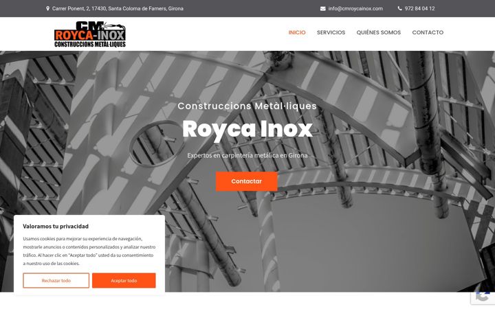 Screenshot of cmroycainox.com