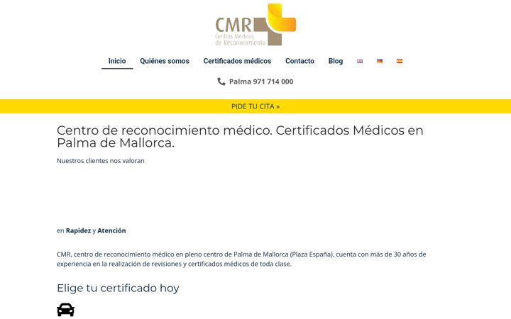 Screenshot of cmrpalma.es