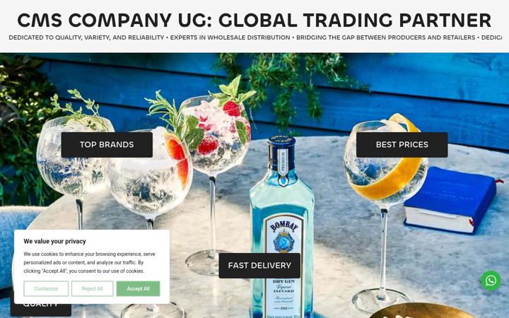 Screenshot of cms-companyug.com