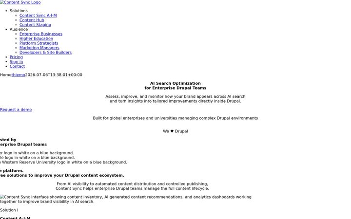 Screenshot of cms-content-sync.io