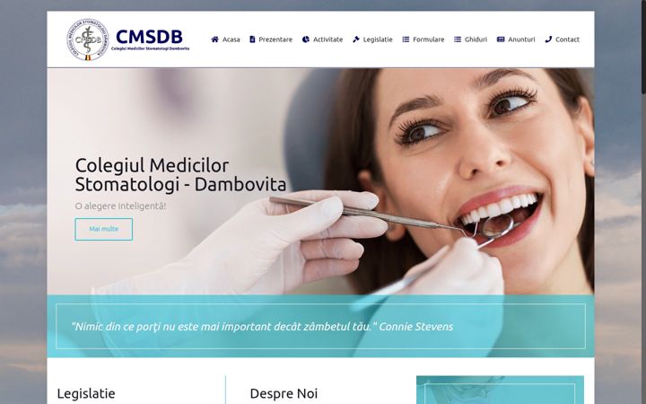 Screenshot of cms-db.ro