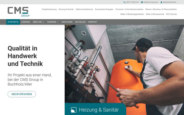 Screenshot of cms-group.eu