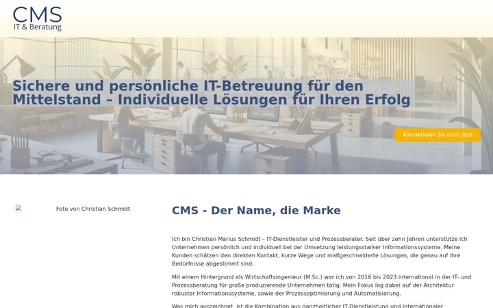 Ekraanipilt saidist cms-it.eu