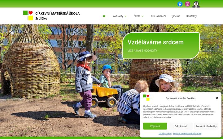 Skjámynd af cms-srdicko.cz