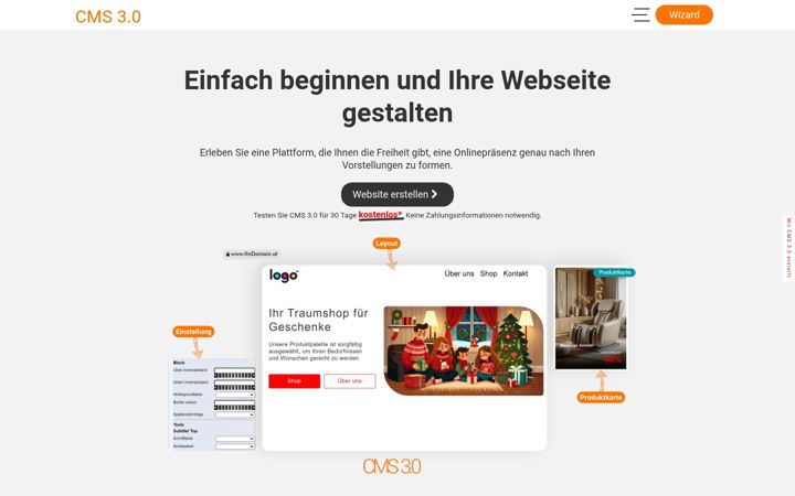Screenshot of cms30.com