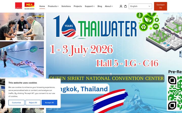 Screenshot of cmsa-mea.com