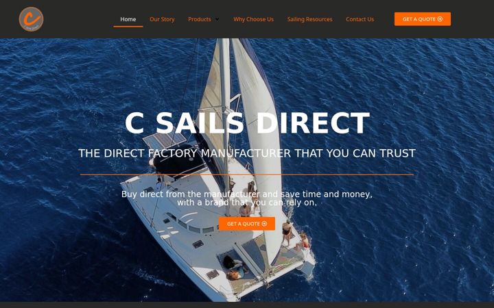 Екранна снимка на cmsails.co.za