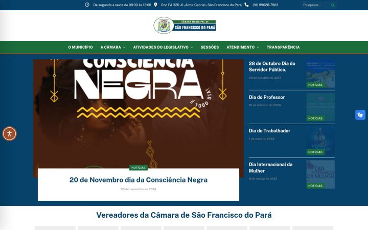 Posnetek zaslona cmsaofrancisco.pa.gov.br