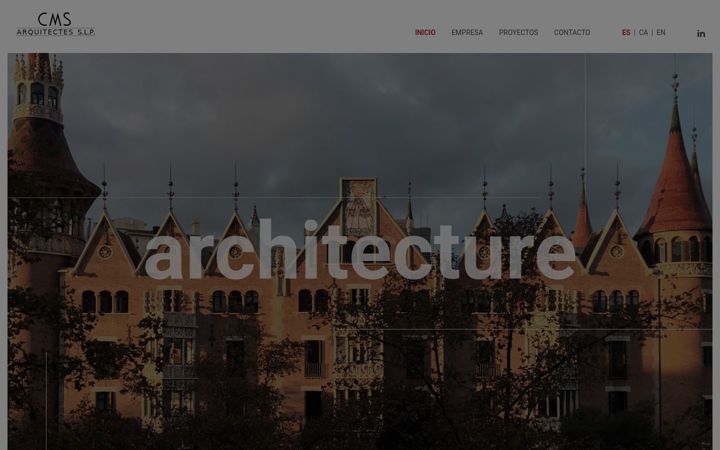 Screenshot of cmsarq.com