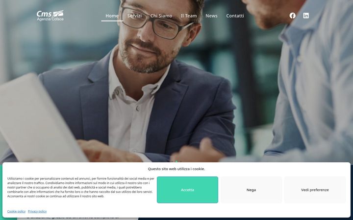 Screenshot of cmservices.it