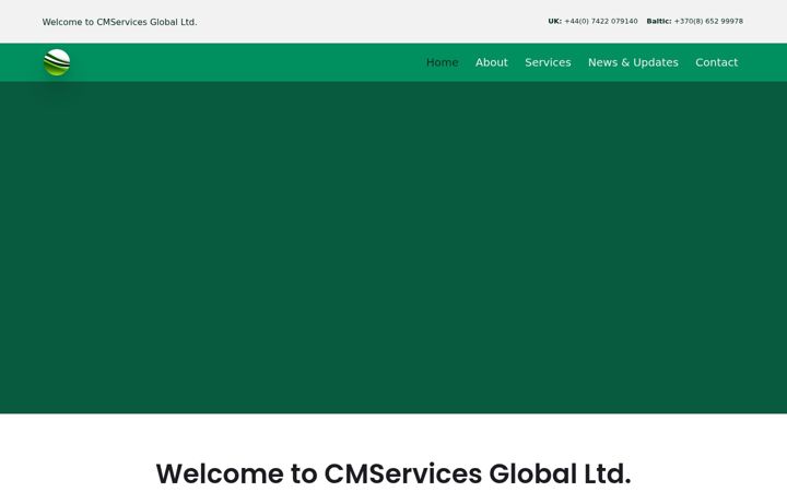 Screenshot of cmservicesglobal.com