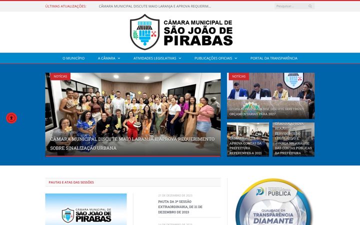Posnetek zaslona cmsjpirabas.pa.gov.br
