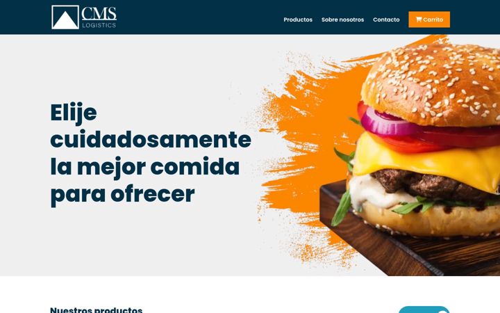 Posnetek zaslona cmslogistics.es