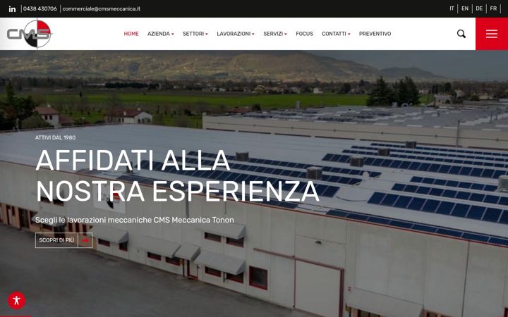 Screenshot of cmsmeccanica.it