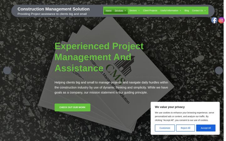Screenshot of cmsolution.co.uk