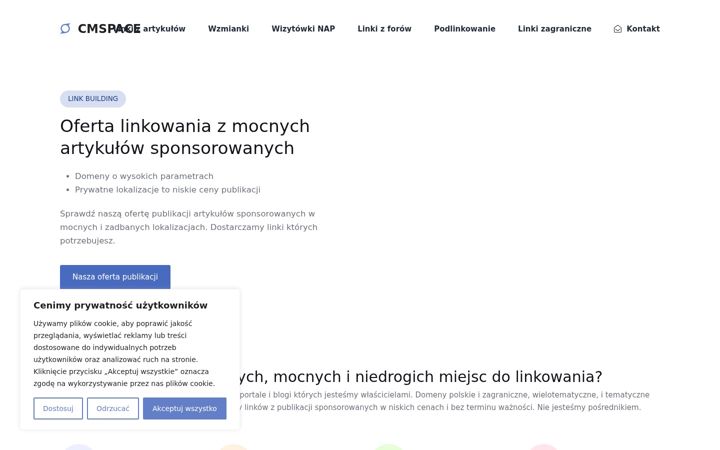 Screenshot of cmspace.pl