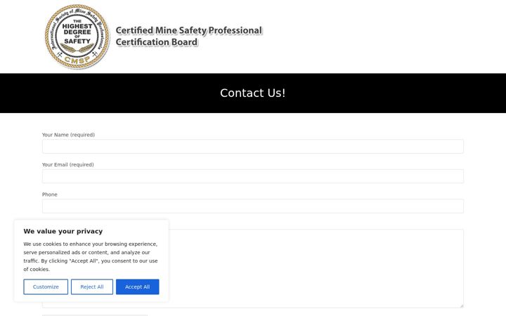 Screenshot of cmspcb.com