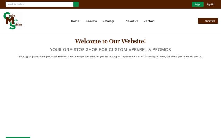 Screenshot of cmspromotions.com