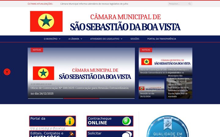 Posnetek zaslona cmssbv.pa.gov.br