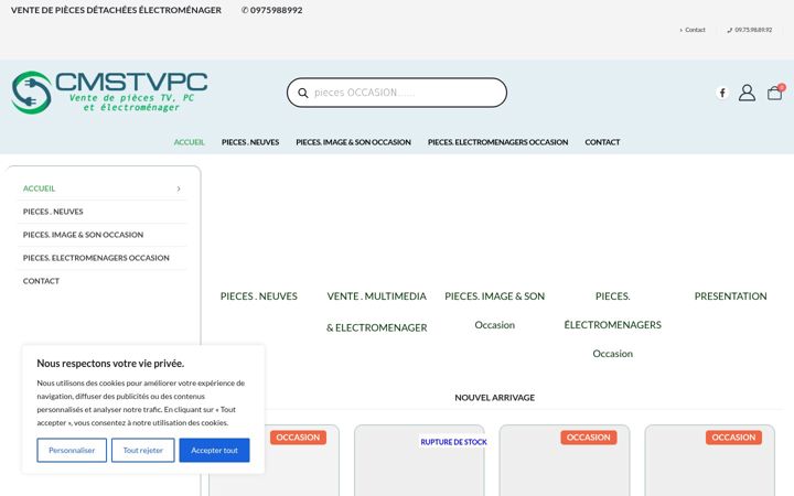 Screenshot of cmstvpc.fr