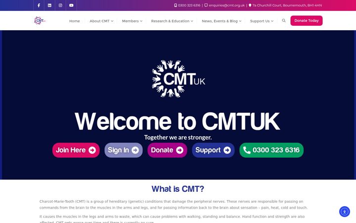 Zrzut ekranu cmt.org.uk