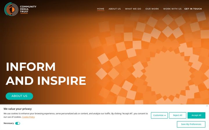 Екранна снимка на cmt.org.za