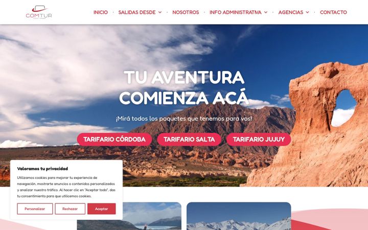 Screenshot of cmt.tur.ar
