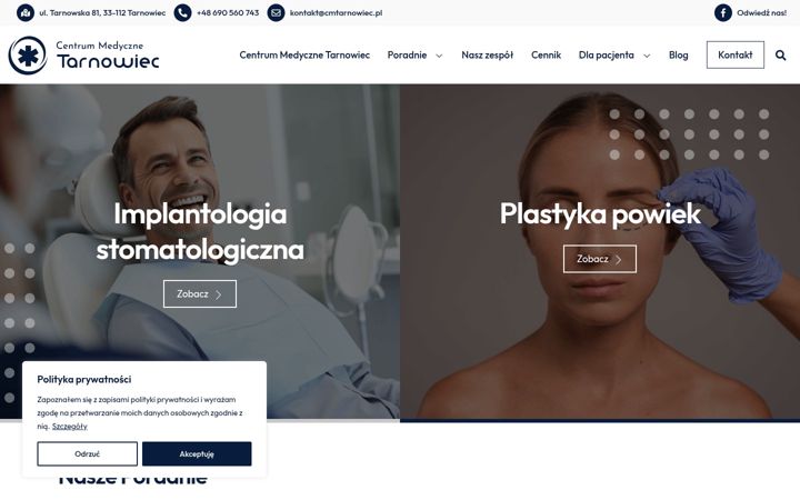 Screenshot ta' cmtarnowiec.pl