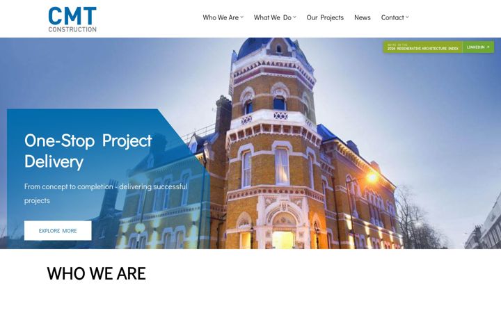 Screenshot of cmtconstruction.co.uk