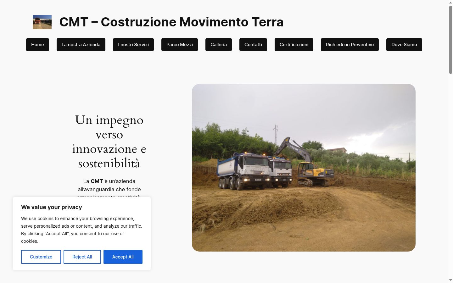 Screenshot tal-banner tal-kunsens muri qabel kwalunkwe interazzjoni