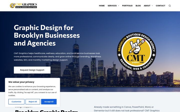 Screenshot of cmtgraphics.com