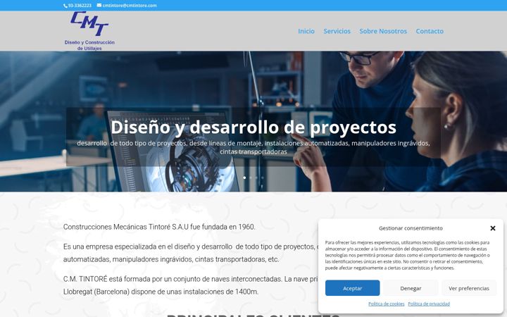 Screenshot of cmtintore.com