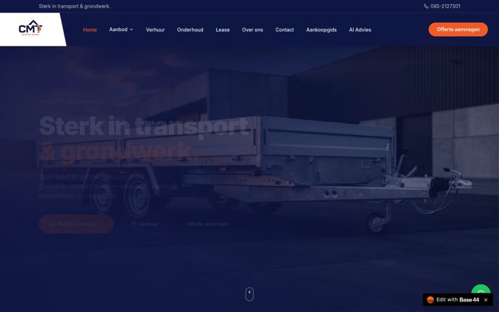 Screenshot of cmtmachinery.com