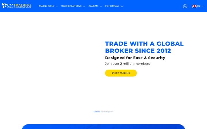 Screenshot of cmtrading.com