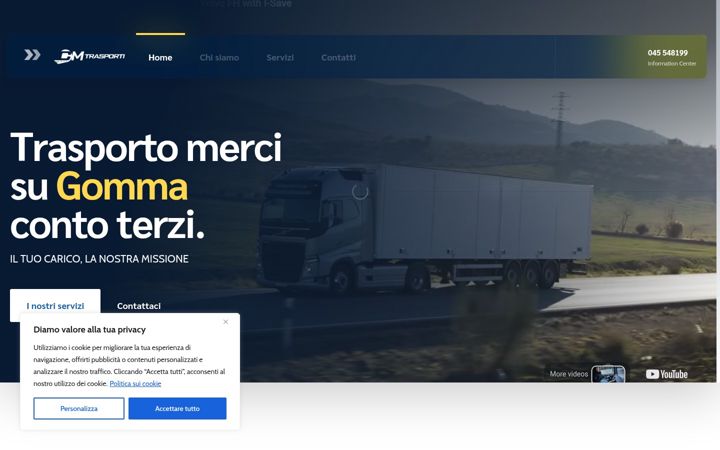 Screenshot of cmtrasportisrl.it