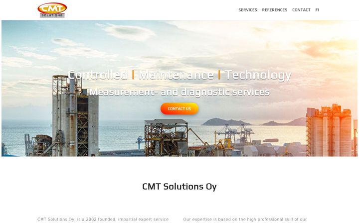 Snímek obrazovky cmtsolutions.fi