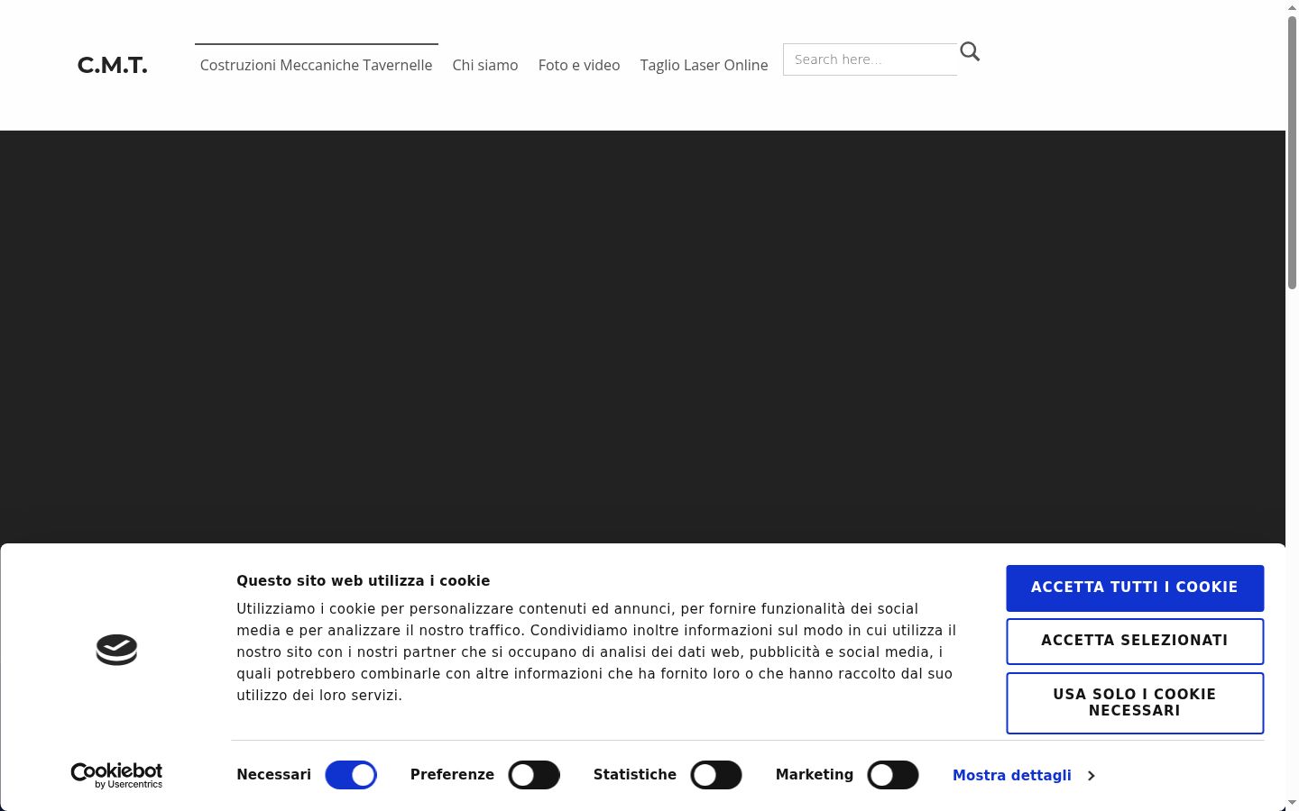 Snímek obrazovky baneru souhlasu zobrazeného před jakoukoli interakcí
