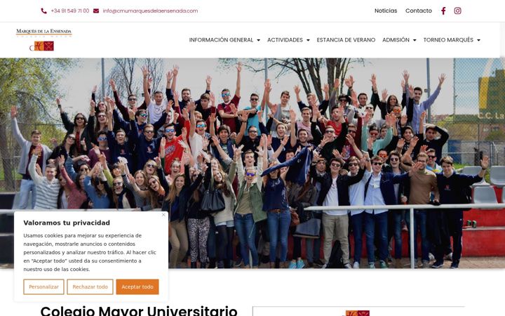 Screenshot of cmumarquesdelaensenada.com