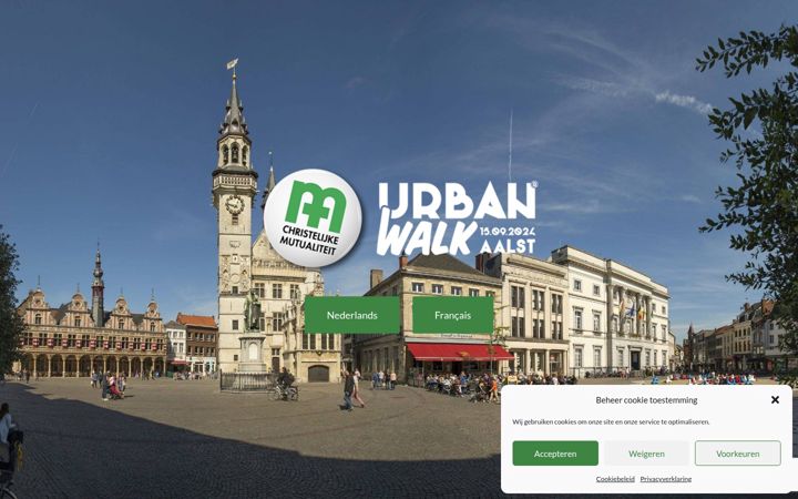 Screenshot of cmurbanwalkaalst.be