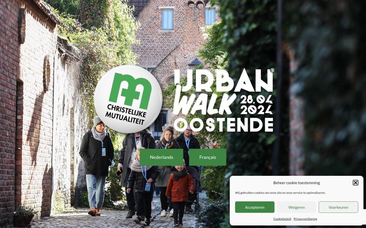 Screenshot of cmurbanwalkoostende.be