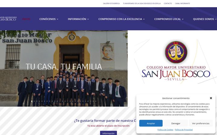 Screenshot of cmusanjuanbosco.es