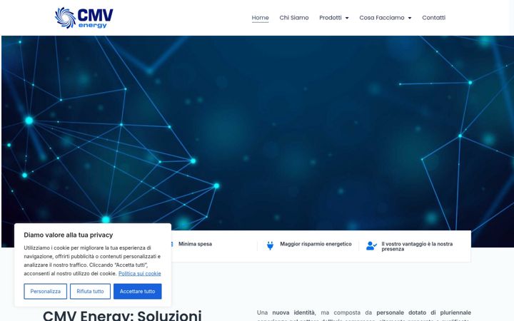 Screenshot of cmvenergy.it