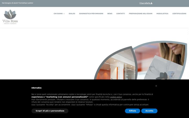 Screenshot of cmvillarosa.it
