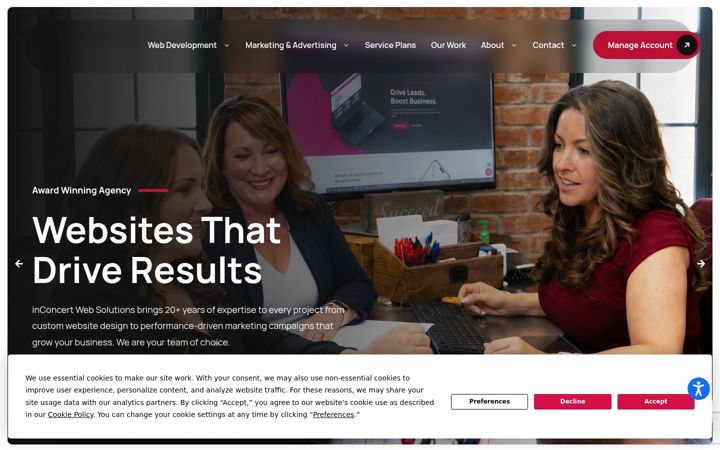 Screenshot of cmwdsites.com