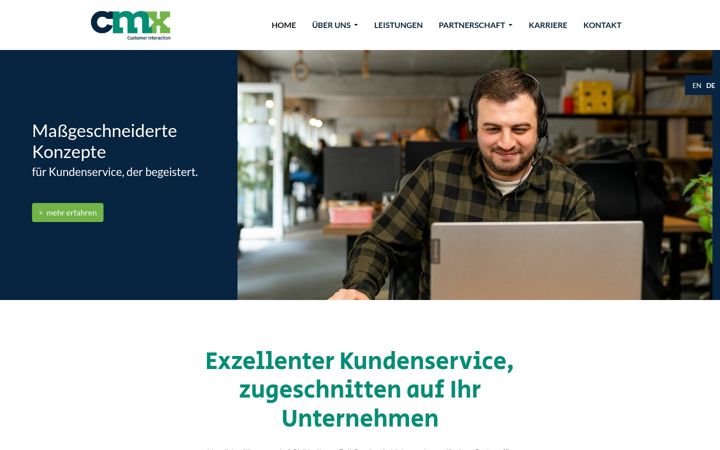 Screenshot of cmx-solutions.com